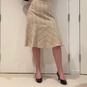 Stripped A-line Skirt!